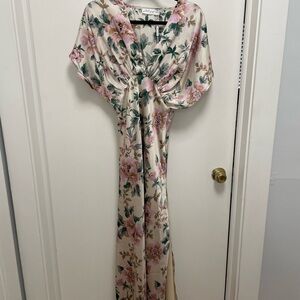 Floral Satin Dress